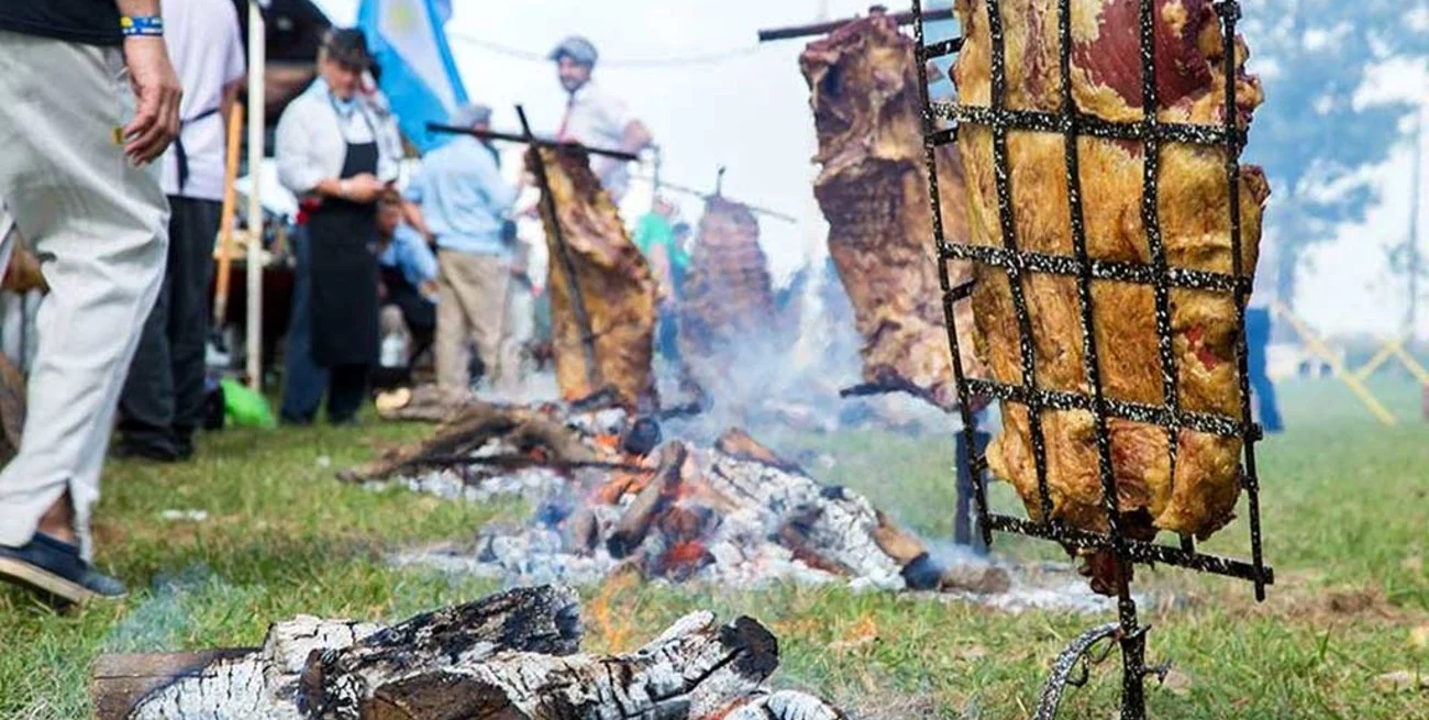 Asado a la estaca