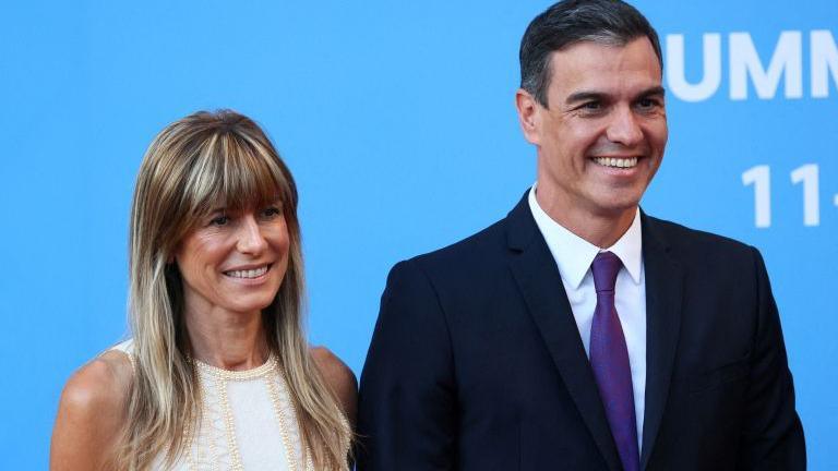 Pedro Sánchez y su pareja, Begoña Gómez