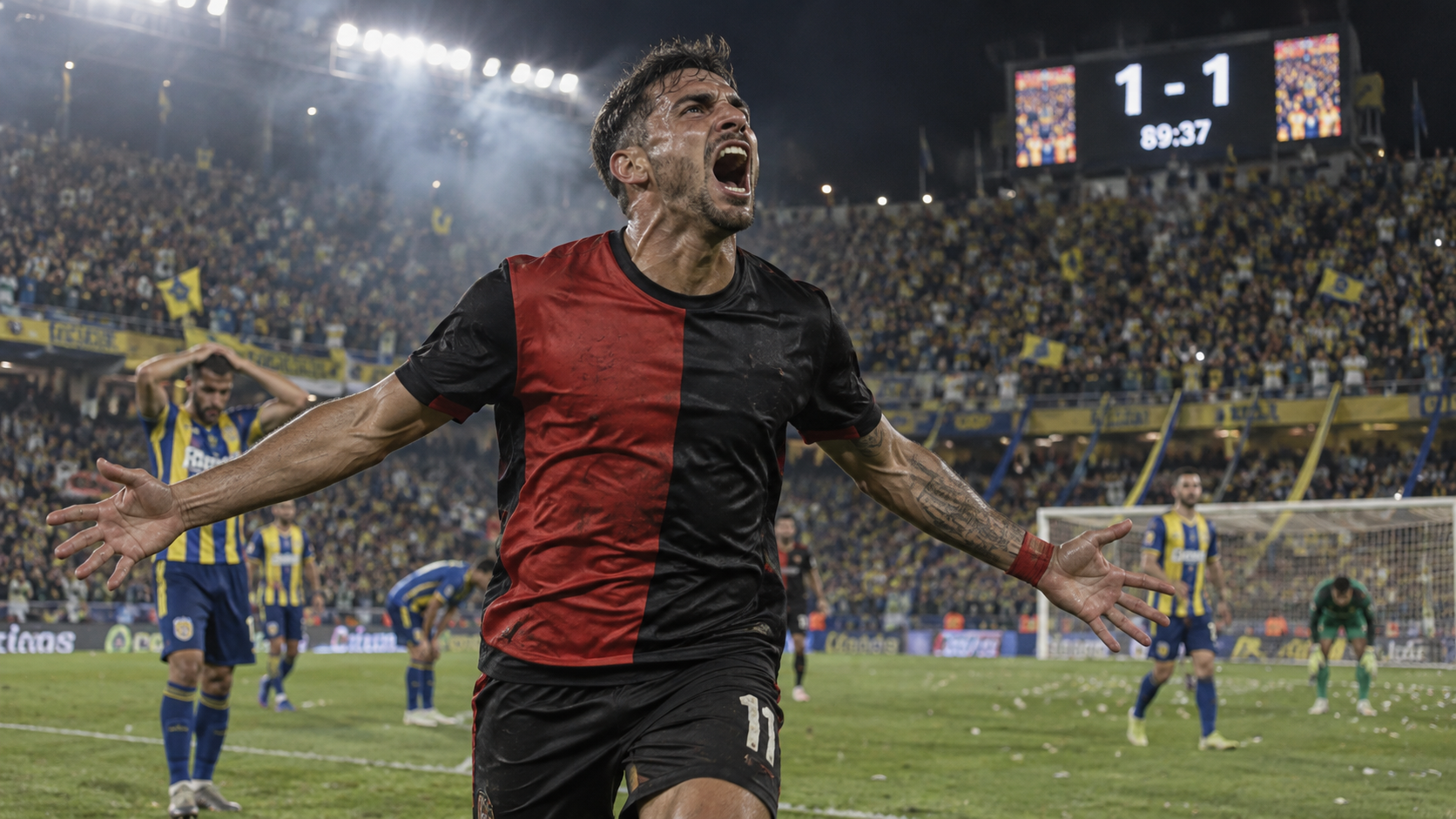 Newell’s empató 1-1 ante Central con un gol agónico de Cóccaro y rompió una racha de más de 16 años en el Gigante de Arroyito.